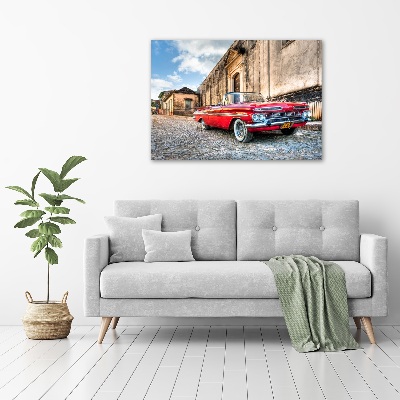 Wandbild Roter Chevrolet