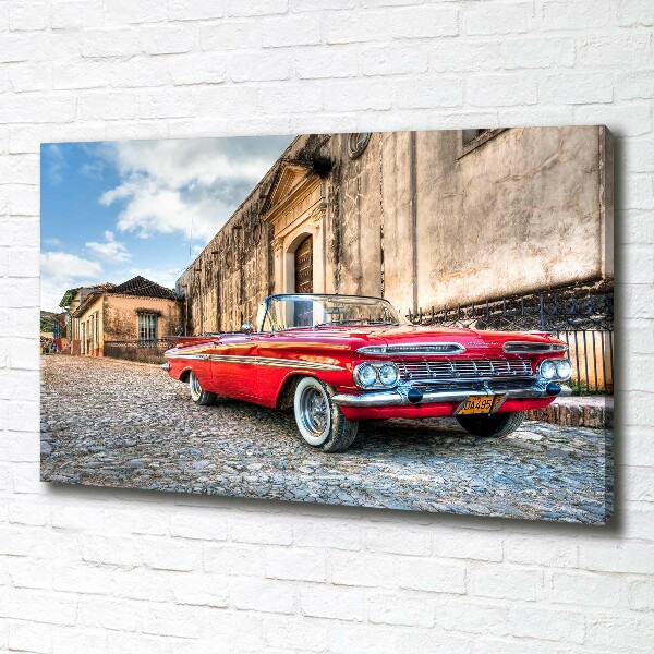 Wandbild Roter Chevrolet