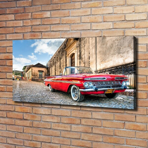 Wandbild Roter Chevrolet