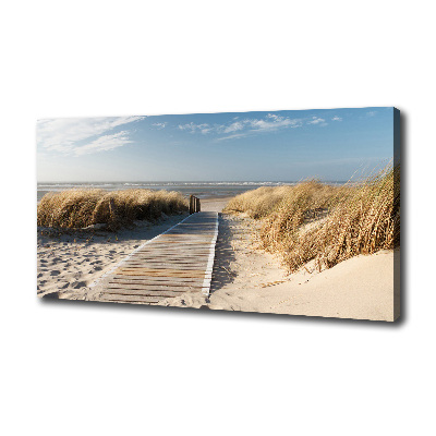 Wandbild Strandweg