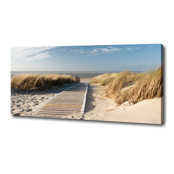 Wandbild Strandweg