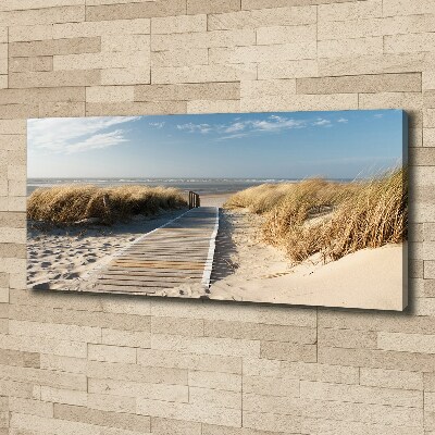 Wandbild Strandweg