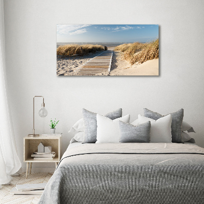 Wandbild Strandweg