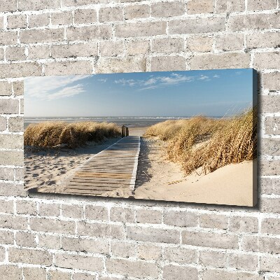 Wandbild Strandweg