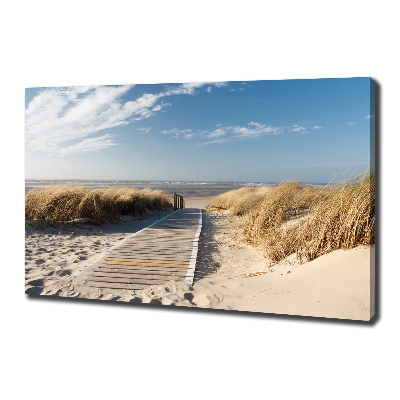 Wandbild Strandweg