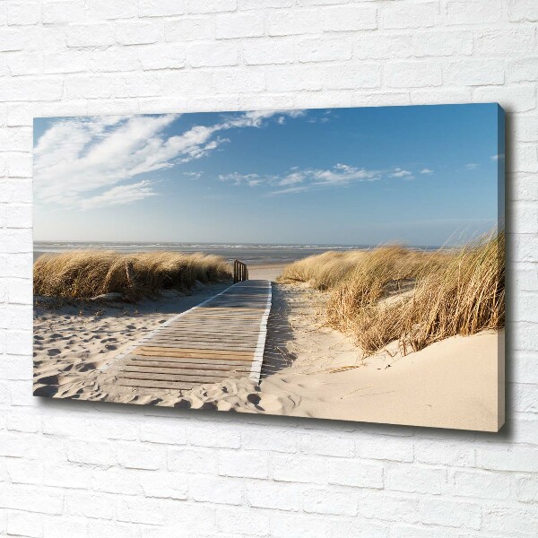 Wandbild Strandweg