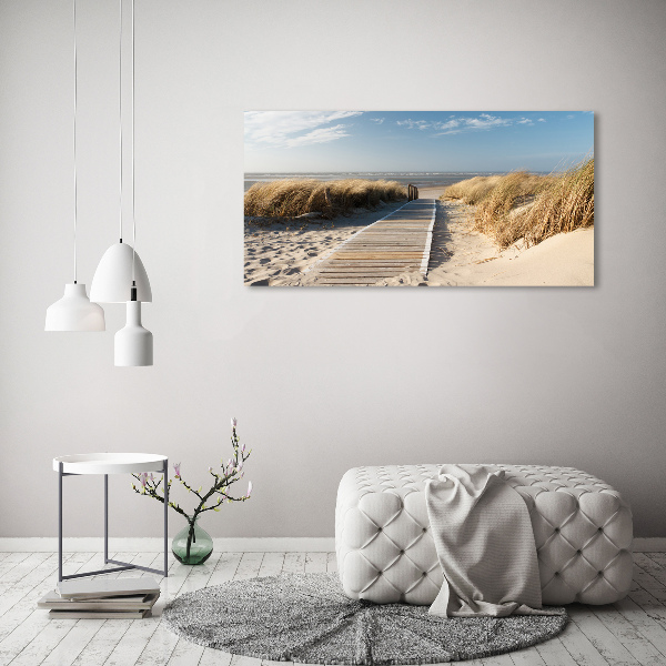 Wandbild Strandweg