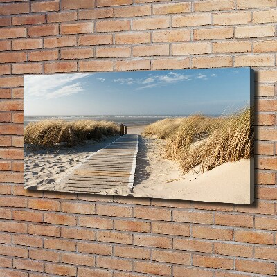 Wandbild Strandweg