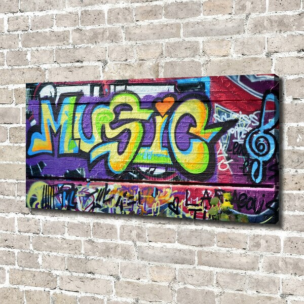 Wandbild Graffiti an der Wand