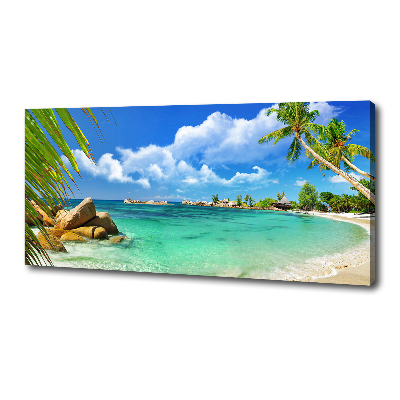 Bild auf leinwand Strand der Seychellen
