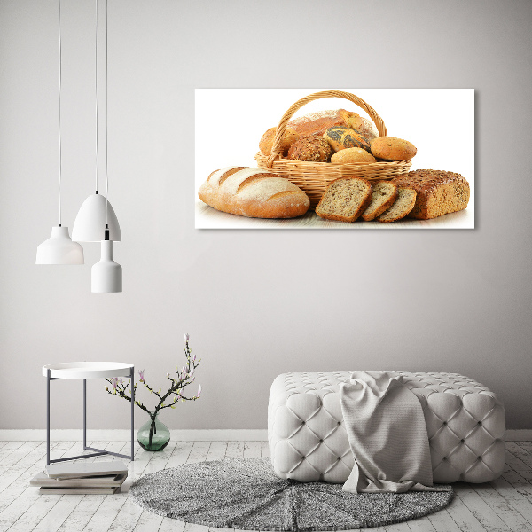 Wandbild Brot im Korb