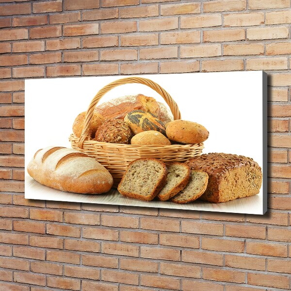 Wandbild Brot im Korb