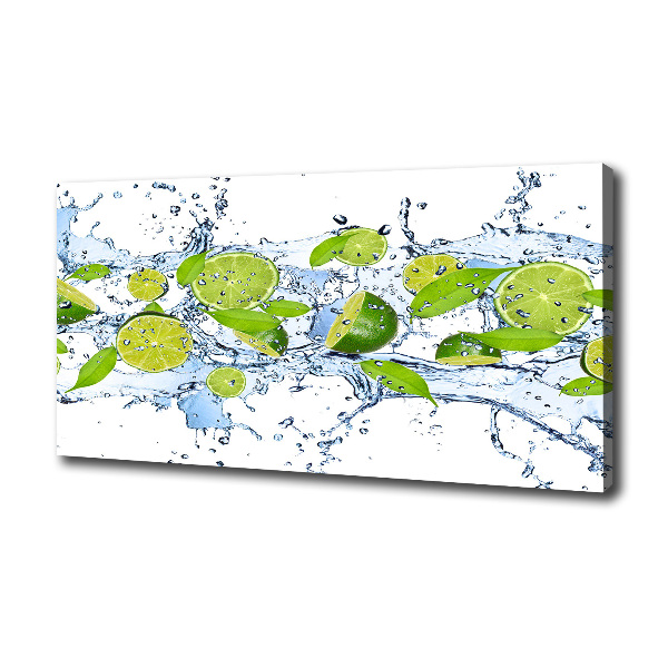 Bild auf leinwand Limetten und Wasser