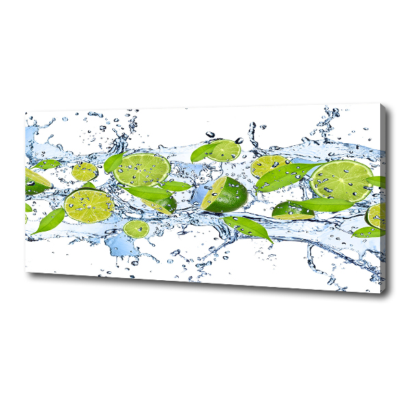 Bild auf leinwand Limetten und Wasser