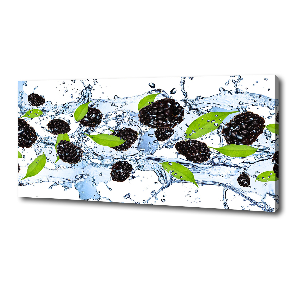 Wandbild Brombeeren und Wasser