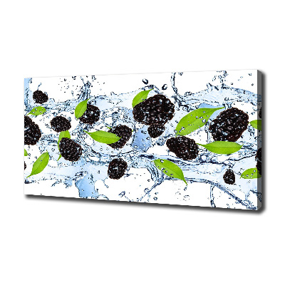 Wandbild Brombeeren und Wasser