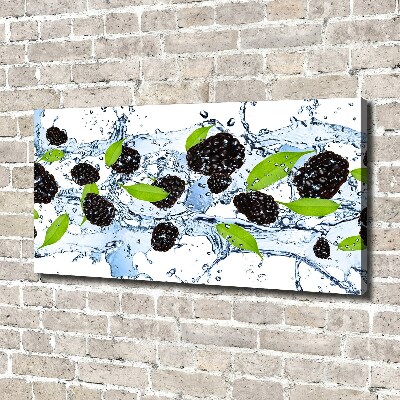Wandbild Brombeeren und Wasser