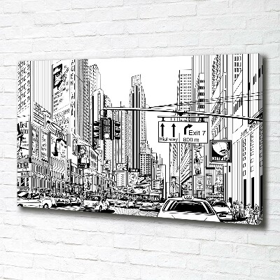 Wandbild Straßen von New York