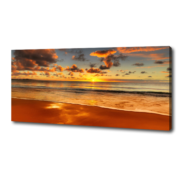 Bild auf leinwand Sunset Beach