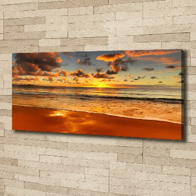 Bild auf leinwand Sunset Beach