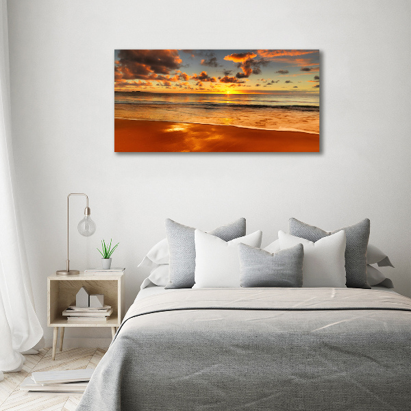 Bild auf leinwand Sunset Beach