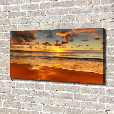 Bild auf leinwand Sunset Beach