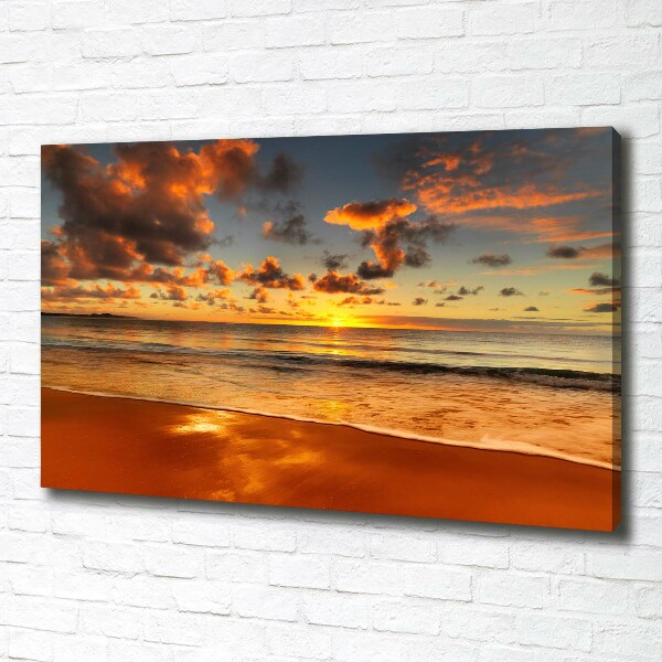 Bild auf leinwand Sunset Beach