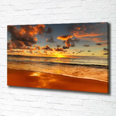 Bild auf leinwand Sunset Beach