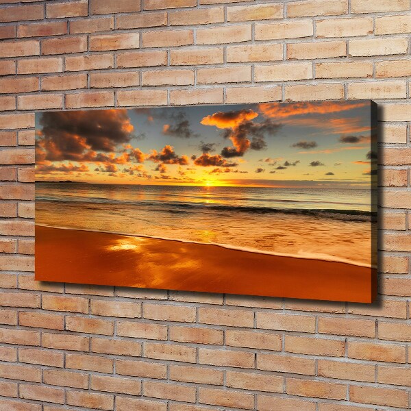 Bild auf leinwand Sunset Beach