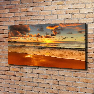 Bild auf leinwand Sunset Beach
