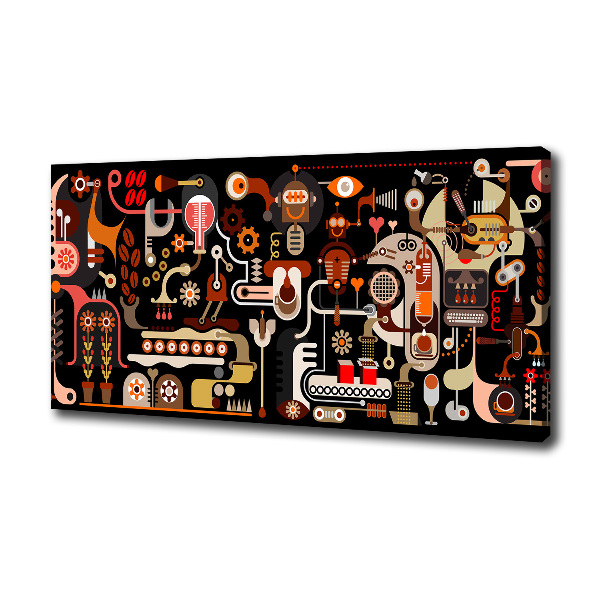 Bild auf leinwand Kaffeeproduktion