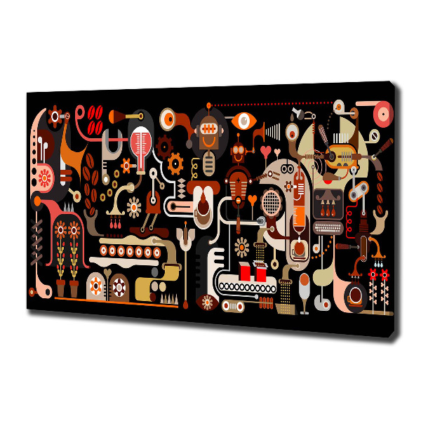 Bild auf leinwand Kaffeeproduktion