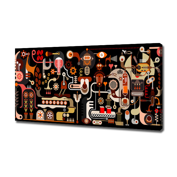 Bild auf leinwand Kaffeeproduktion