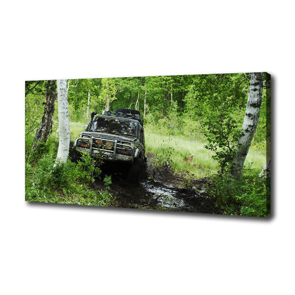 Fotobild Jeep im Wald