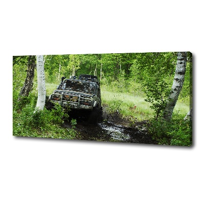 Fotobild Jeep im Wald