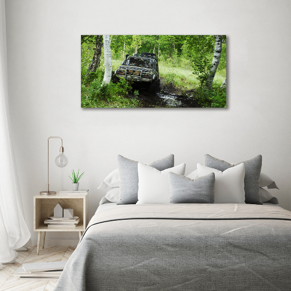 Fotobild Jeep im Wald