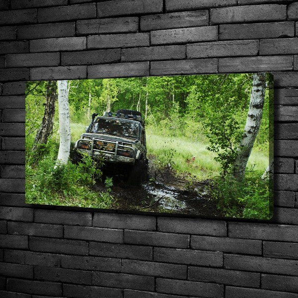 Fotobild Jeep im Wald
