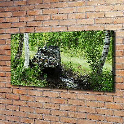 Fotobild Jeep im Wald