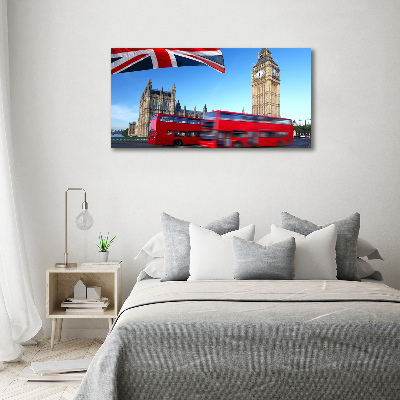Bild auf leinwand Londoner Bus