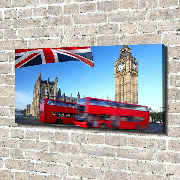 Bild auf leinwand Londoner Bus