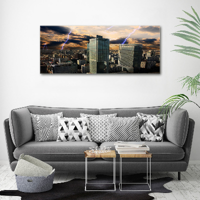 Bild auf leinwand Sturm über Warschau