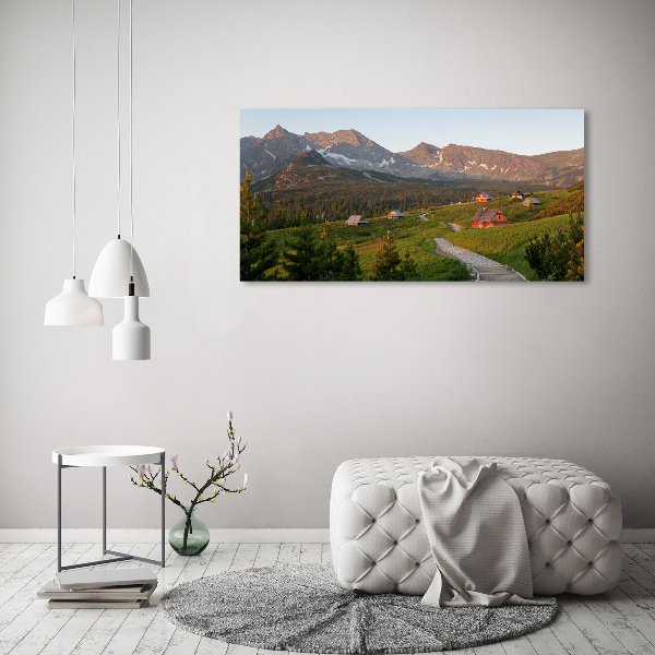 Bild auf leinwand Eine Lichtung in den Tatra-Bergen