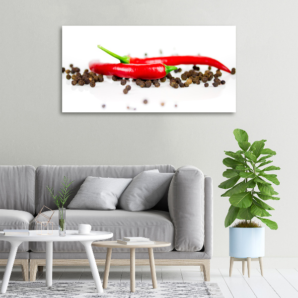 Wandbild Chili und Pfeffer