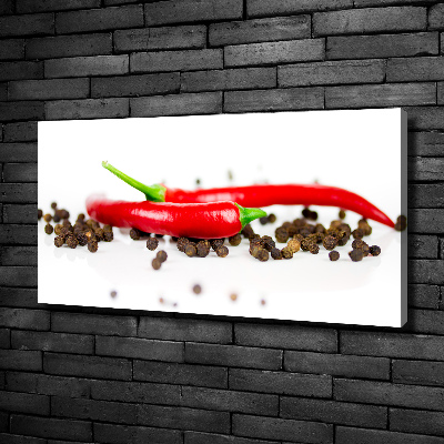 Wandbild Chili und Pfeffer