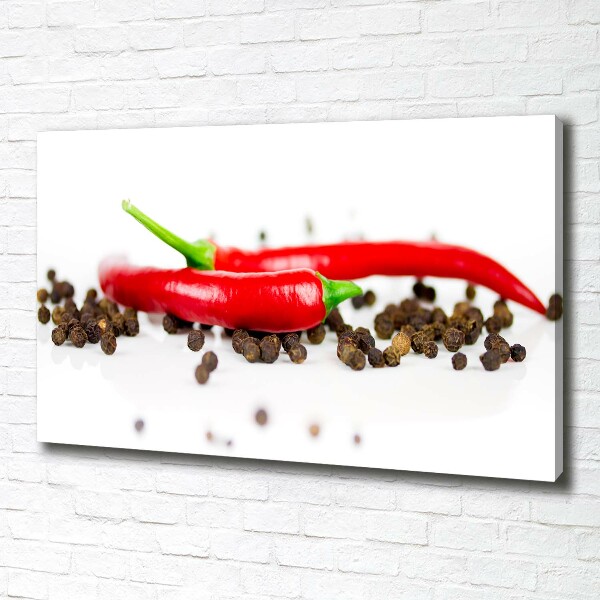 Wandbild Chili und Pfeffer