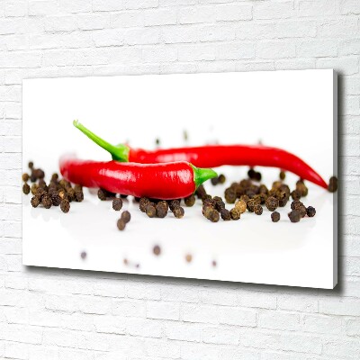 Wandbild Chili und Pfeffer