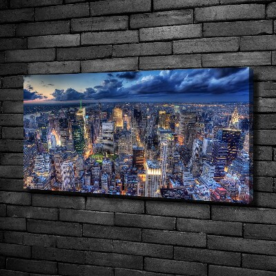 Bild auf leinwand New York aus der Vogelperspektive