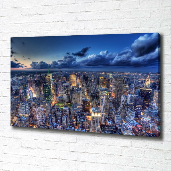 Bild auf leinwand New York aus der Vogelperspektive