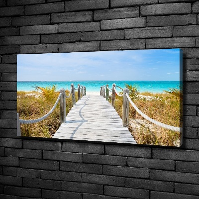 Bild auf leinwand Weg am Meer