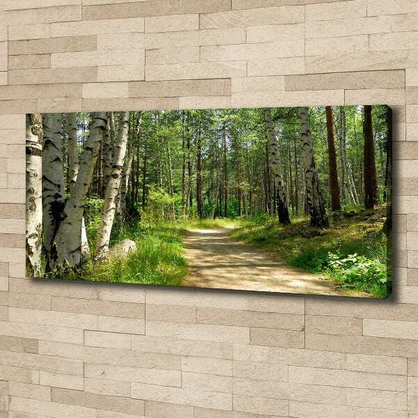 Wandbild Pfad im Wald